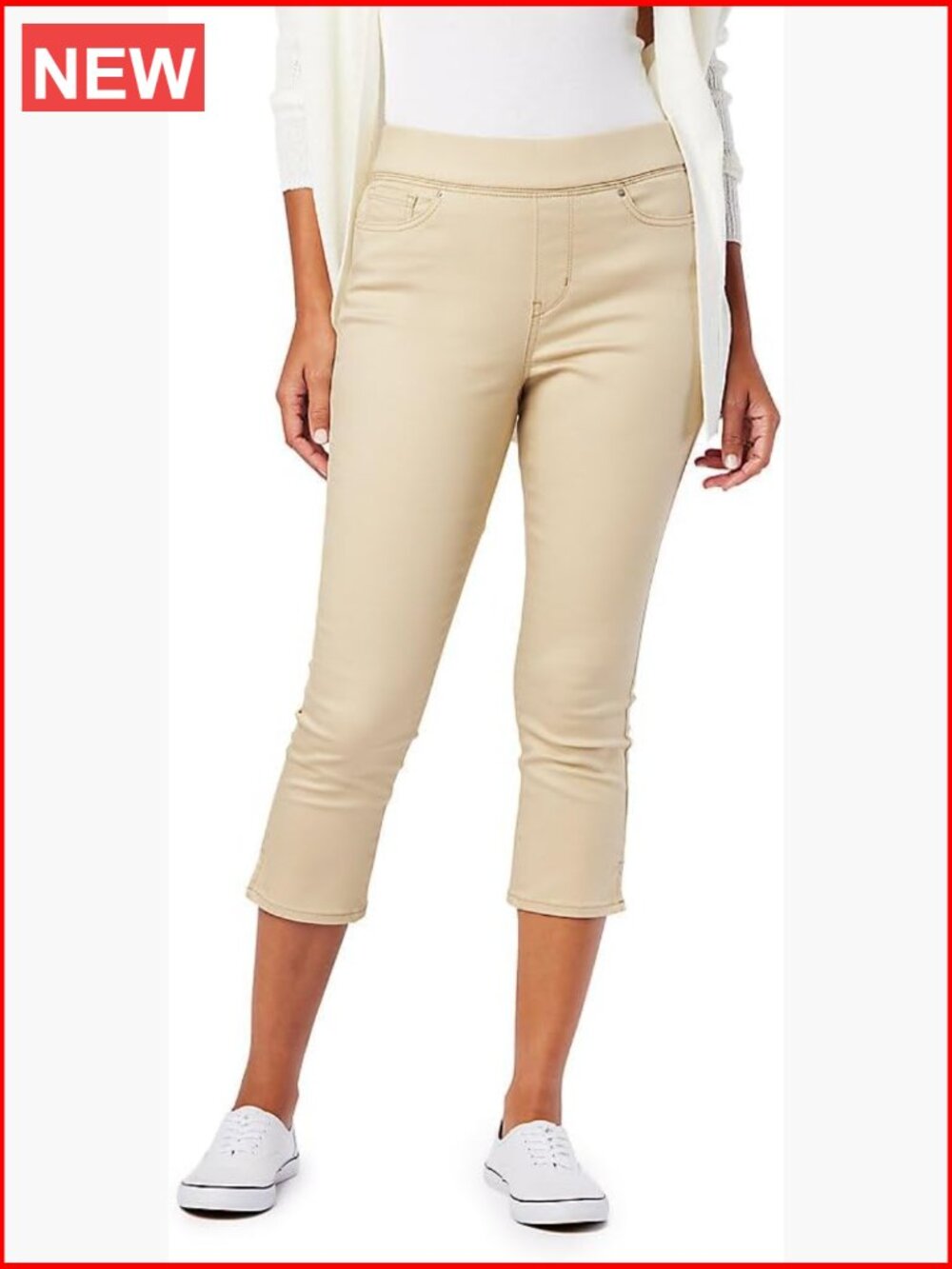 Signature Pull On Capri Women's Shaping Pull On Capri Stretch Jeans
